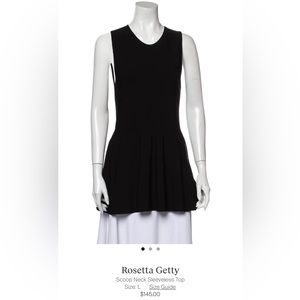 ROSETTA GETTY Scoop Neck Sleeveless Top